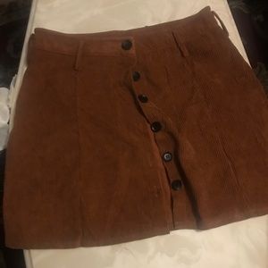Corduroy skirt